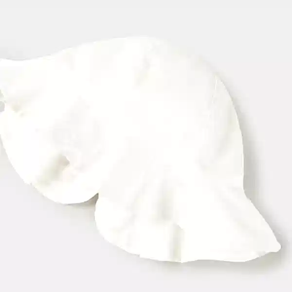 Mayoral Yazlık Kız Bebek Gabardin Şapka Beyaz