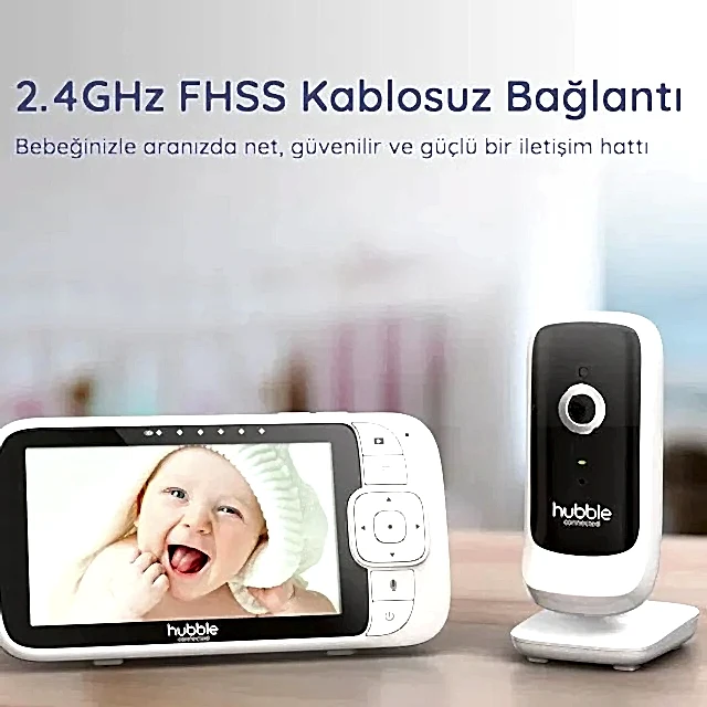 Hubble Nursery View Premium 5 İnç Dijital Ekranlı Bebek Kamerası