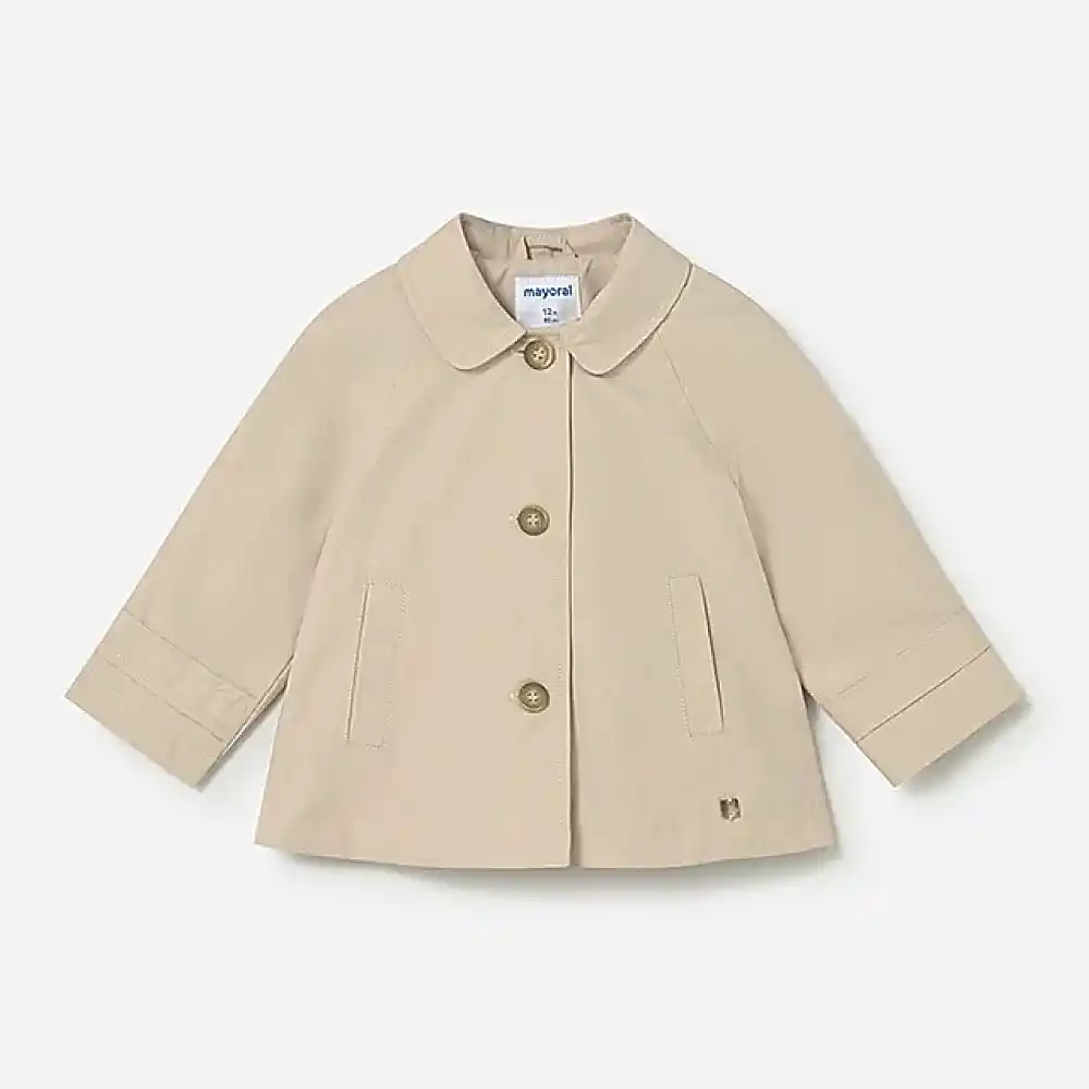 Mayoral Yazlık Kız Bebek Yağmurluk Bej