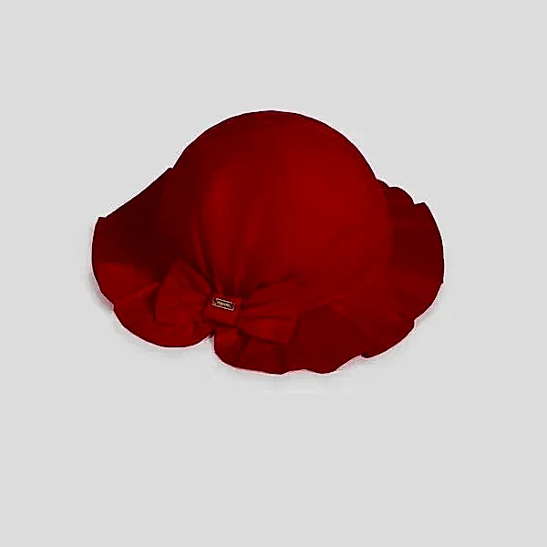 Mayoral Yazlık Kız Bebek Gabardin Şapka Kırmızı