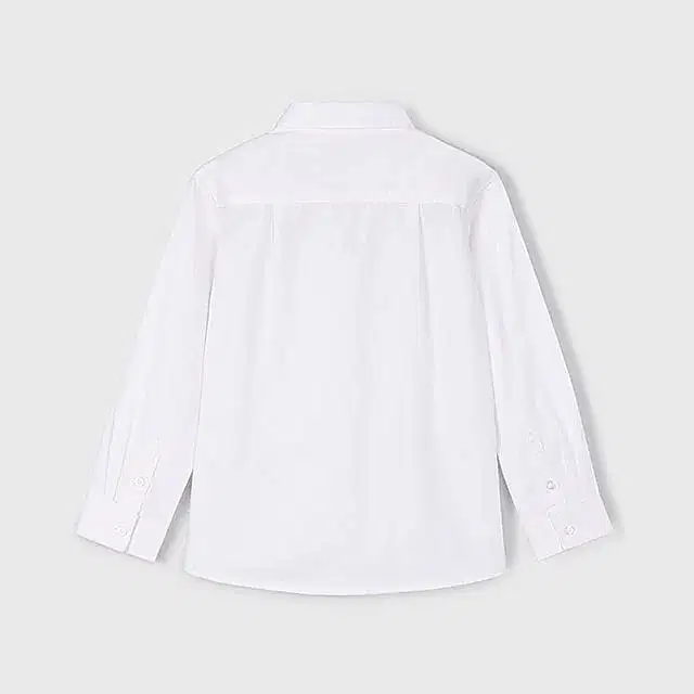 Mayoral Kışlık Erkek Basic Uzun Kol Gömlek Beyaz