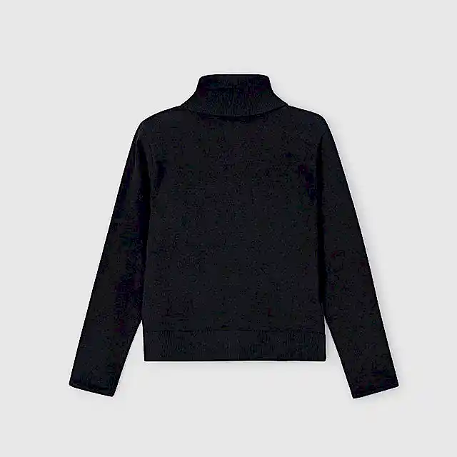 Mayoral Kışlık Kız Örme Balıkçı Yaka Kazak Siyah