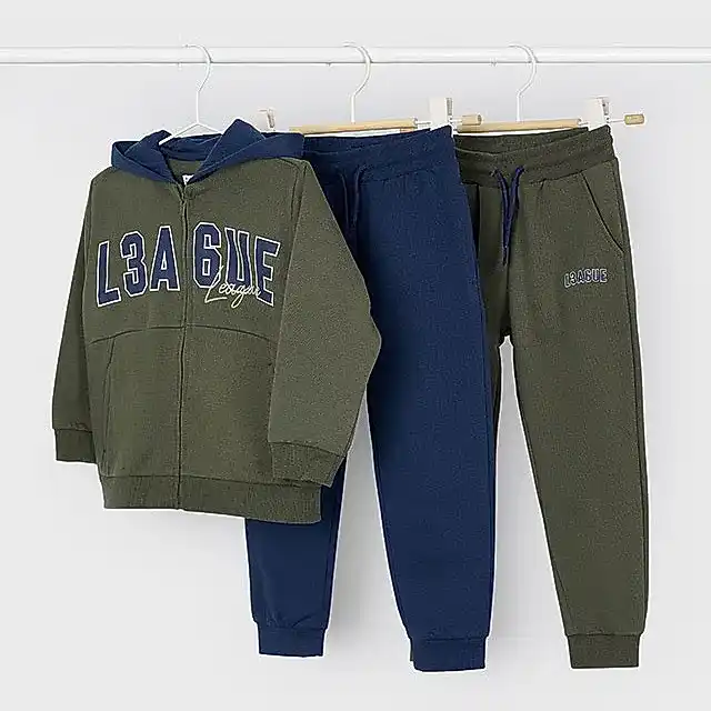 Mayoral Kışlık Erkek Ceket Eşofman Üçlü Set Yeşil