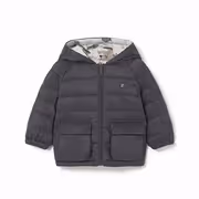 Mayoral Kışlık Erkek Bebek Çift Taraflı Kapşonlu Mont Gri