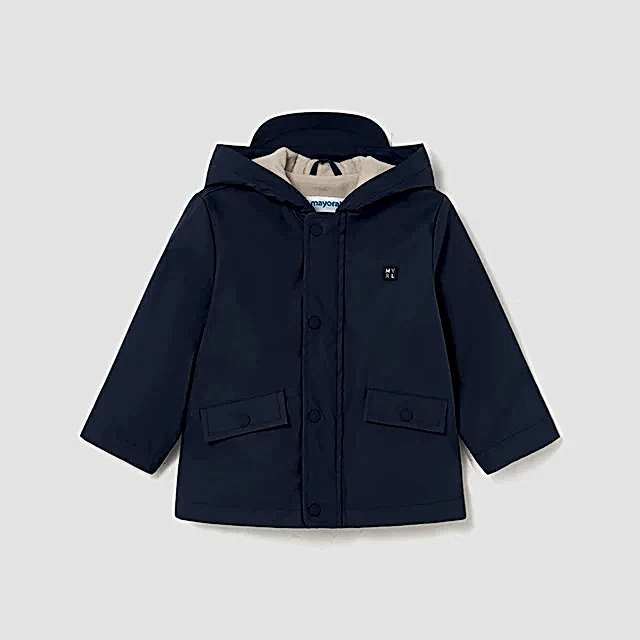 Mayoral Kışlık Erkek Bebek Kapşonlu Yağmurluk Lacivert