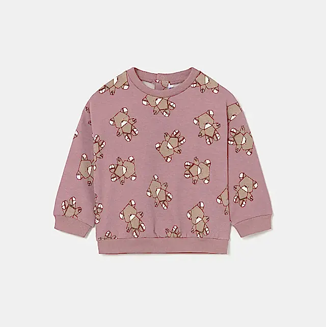 Mayoral Kışlık Kız Bebek Sweatshirt Pembe