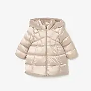 Mayoral Kışlık Kız Bebek Kapşonlu Uzun Mont Bej