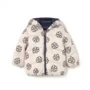 Mayoral Kışlık Kız Bebek Çift Taraflı Kapşonlu Mont Lacivert