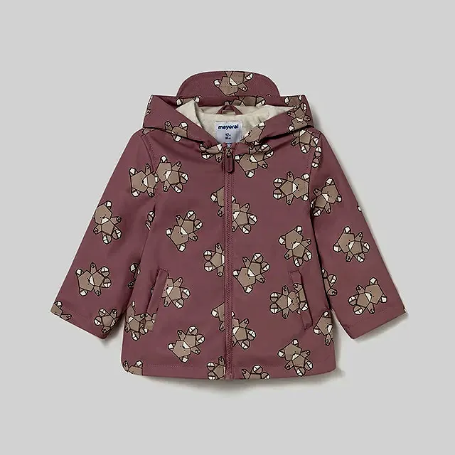 Mayoral Kışlık Kız Bebek Kapşonlu Yağmurluk Pembe
