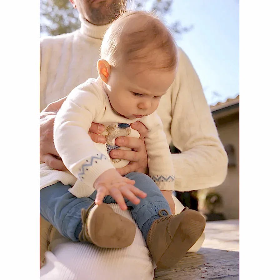 Mayoral Kışlık Erkek Bebek Örme Kazak Pantolon Set Mavi