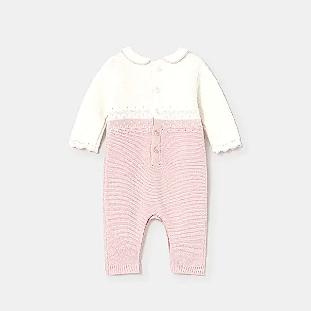 Mayoral Kışlık Kız Bebek Triko Tulum Pembe