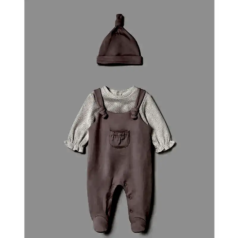 Mayoral Kışlık Kız Bebek Tulum Bere Set Pembe