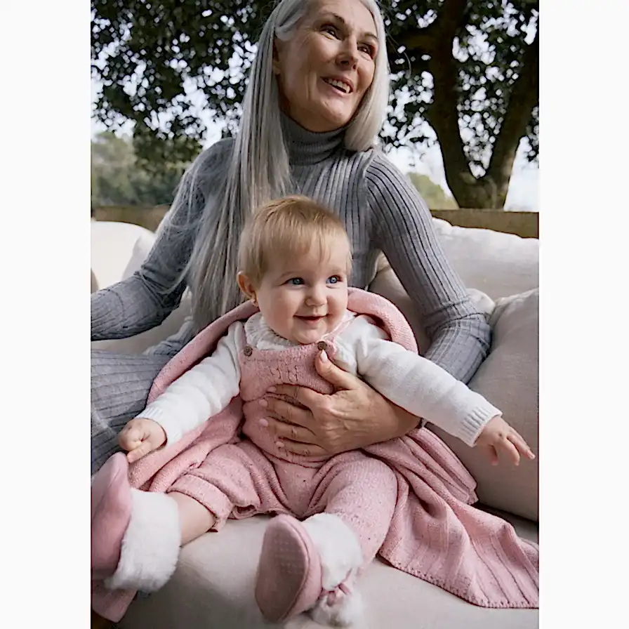 Mayoral Kışlık Kız Bebek Bluz Örme Tulum Set Pembe