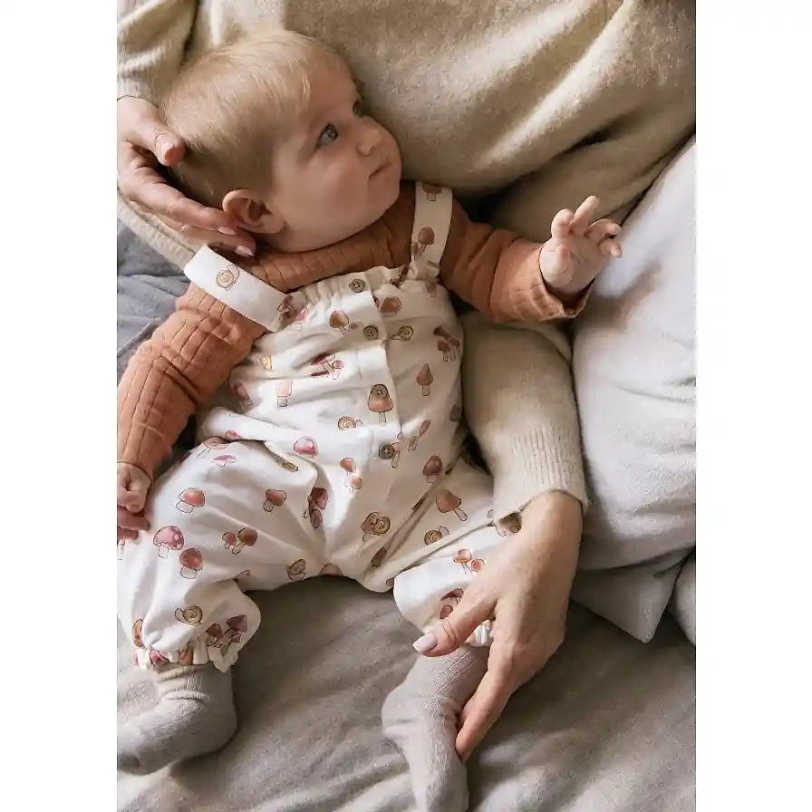 Mayoral Kışlık Kız Bebek Bluz Tulum Set Turuncu