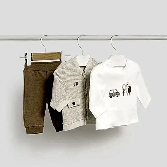 Mayoral Kışlık Erkek Bebek Ceket Bluz Eşofman Set Bej