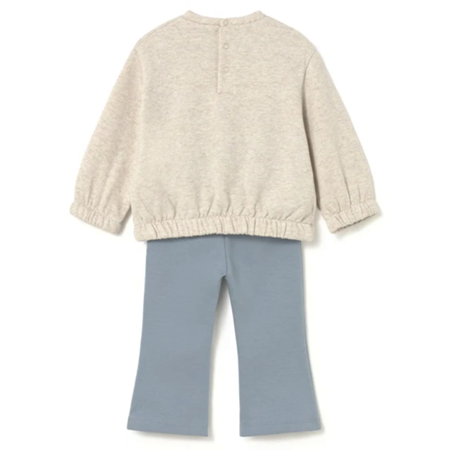 Mayoral Kışlık Kız Bebek Sweatshirt Tayt Pantolon Set Bej