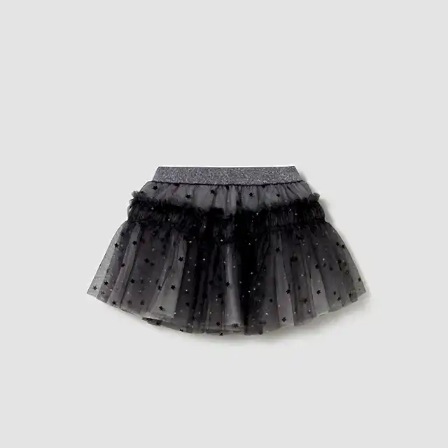 Mayoral Kışlık Kız Bebek Tül Etek Gri