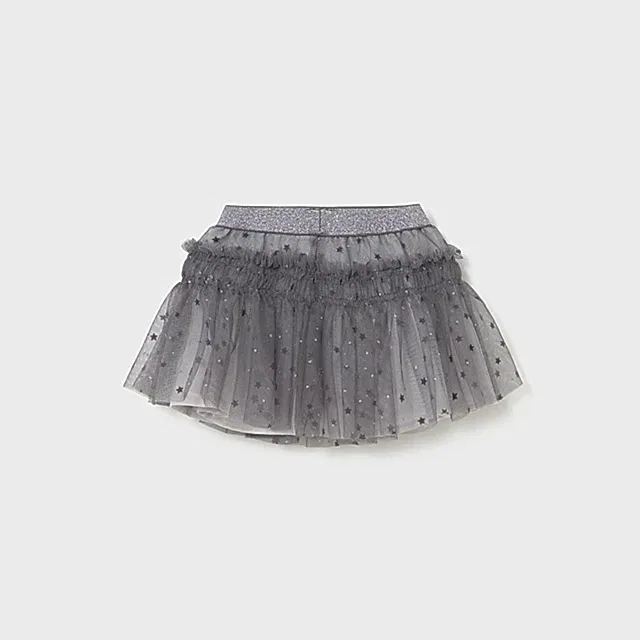 Mayoral Kışlık Kız Bebek Tül Etek Gri