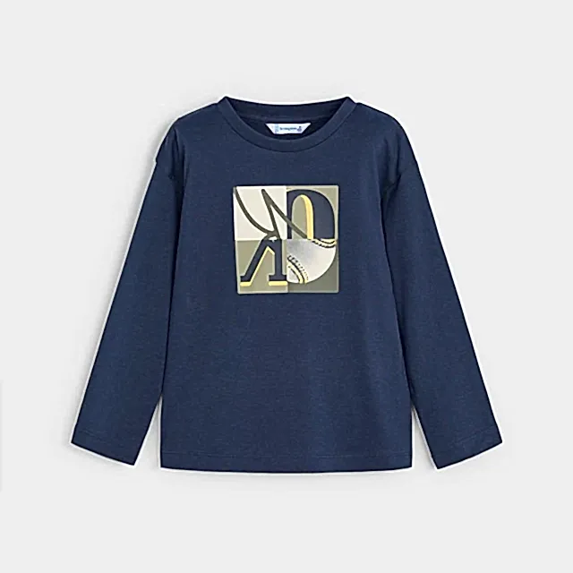 Mayoral Kışlık Erkek Uzun Kol T-shirt Lacivert
