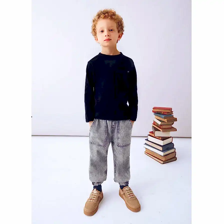 Mayoral Kışlık Erkek Uzun Kol T-shirt Lacivert