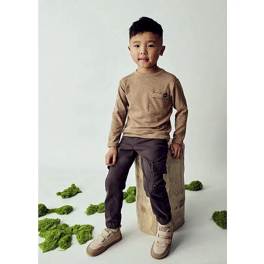 Mayoral Kışlık Erkek Uzun Kol T-shirt Kahverengi