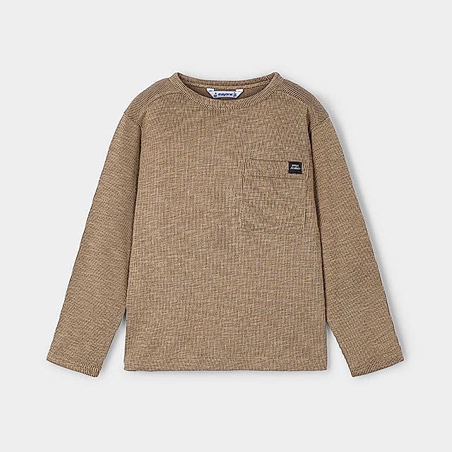 Mayoral Kışlık Erkek Uzun Kol T-shirt Kahverengi
