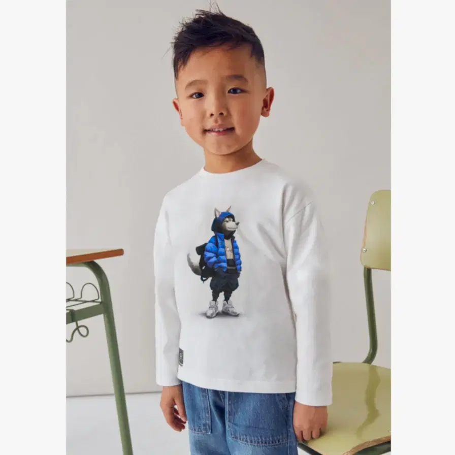 Mayoral Kışlık Erkek Uzun Kol T-shirt Ekru