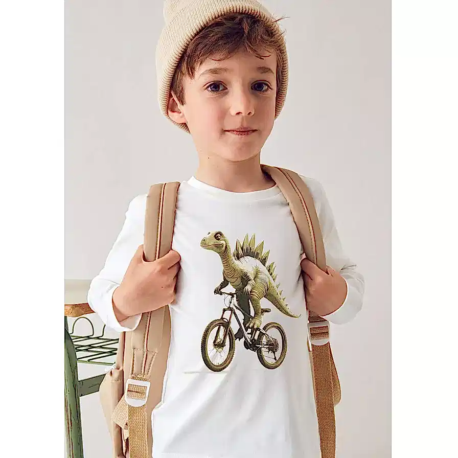 Mayoral Kışlık Erkek Uzun Kol T-shirt Ekru