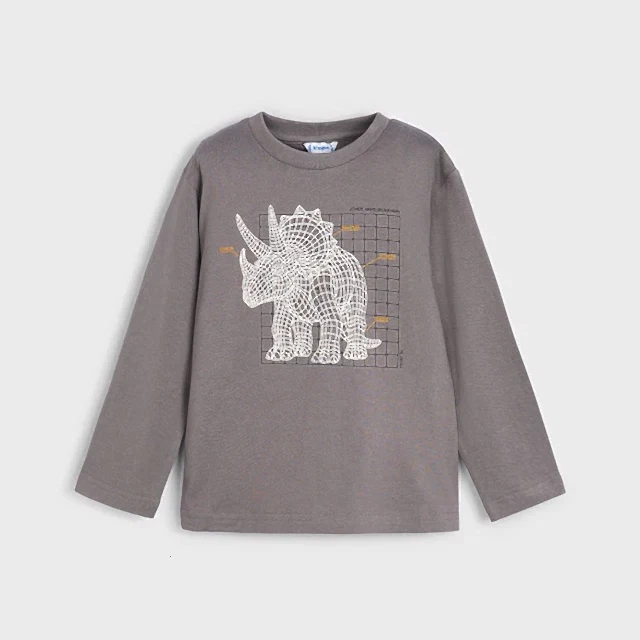 Mayoral Kışlık Erkek Uzun Kol T-shirt Gri
