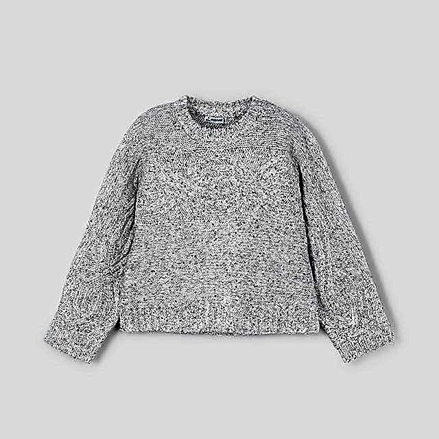 Mayoral Kışlık Kız Örme Kazak Gri