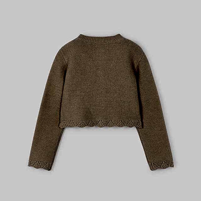 Mayoral Kışlık Kız Örme Hırka Ceket Bej