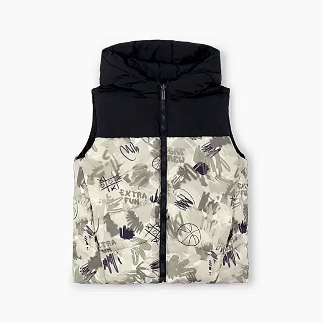 Mayoral Kışlık Erkek Çift Taraflı Anorak Yelek Siyah