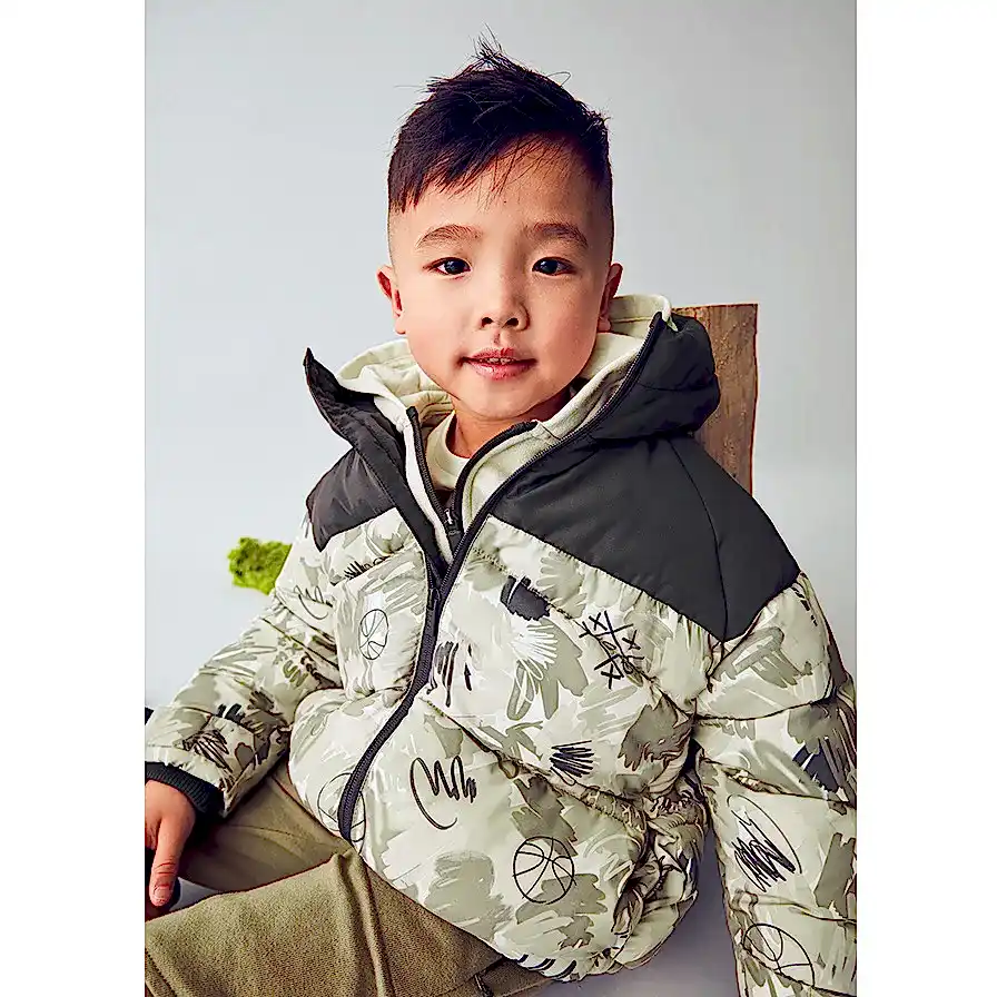 Mayoral Kışlık Erkek Kapşonlu Anorak Mont Siyah