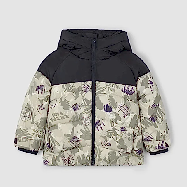 Mayoral Kışlık Erkek Kapşonlu Anorak Mont Siyah