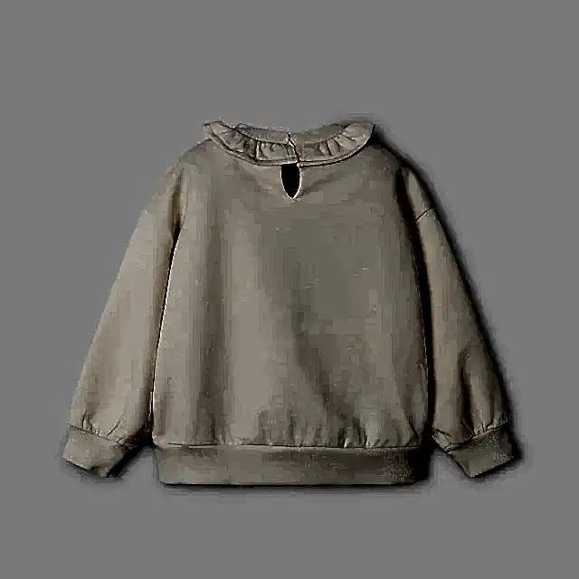 Mayoral Kışlık Kız Uzun Kol Sweatshirt Ekru