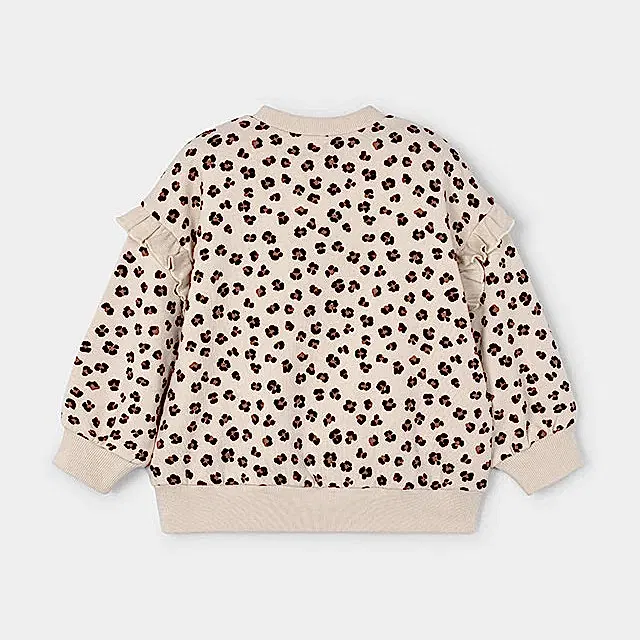 Mayoral Kışlık Kız Uzun Kol Sweatshirt Bej