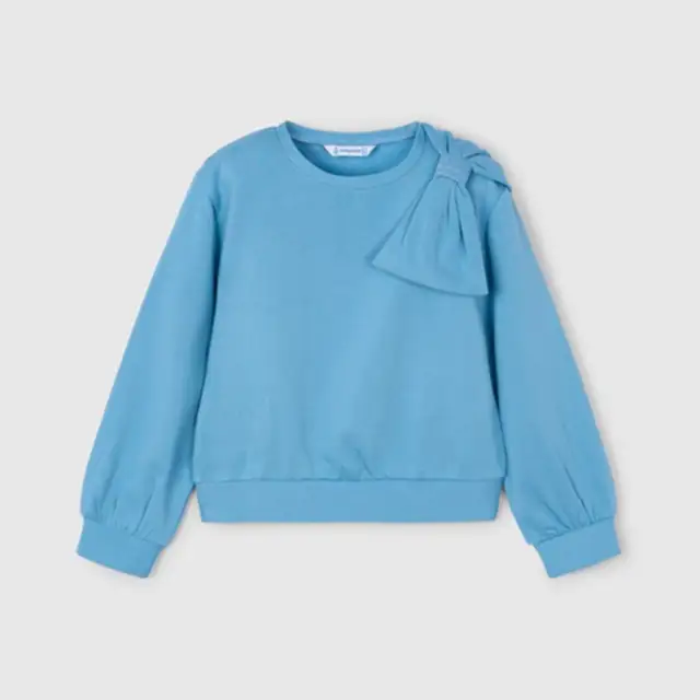Mayoral Kışlık Kız Uzun Kol Sweatshirt Mavi