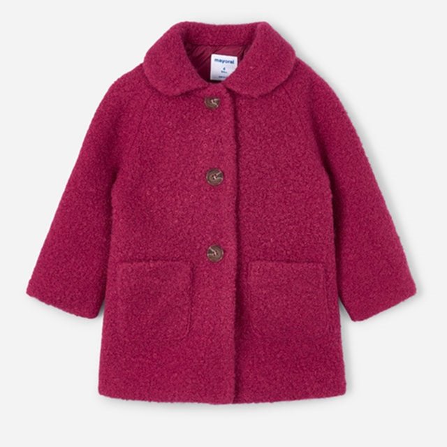 Mayoral Kışlık Kız Kürk Kaban Kırmızı