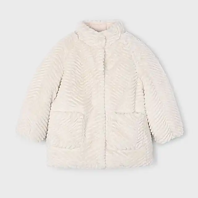 Mayoral Kışlık Kız Kürklü Mont Bej