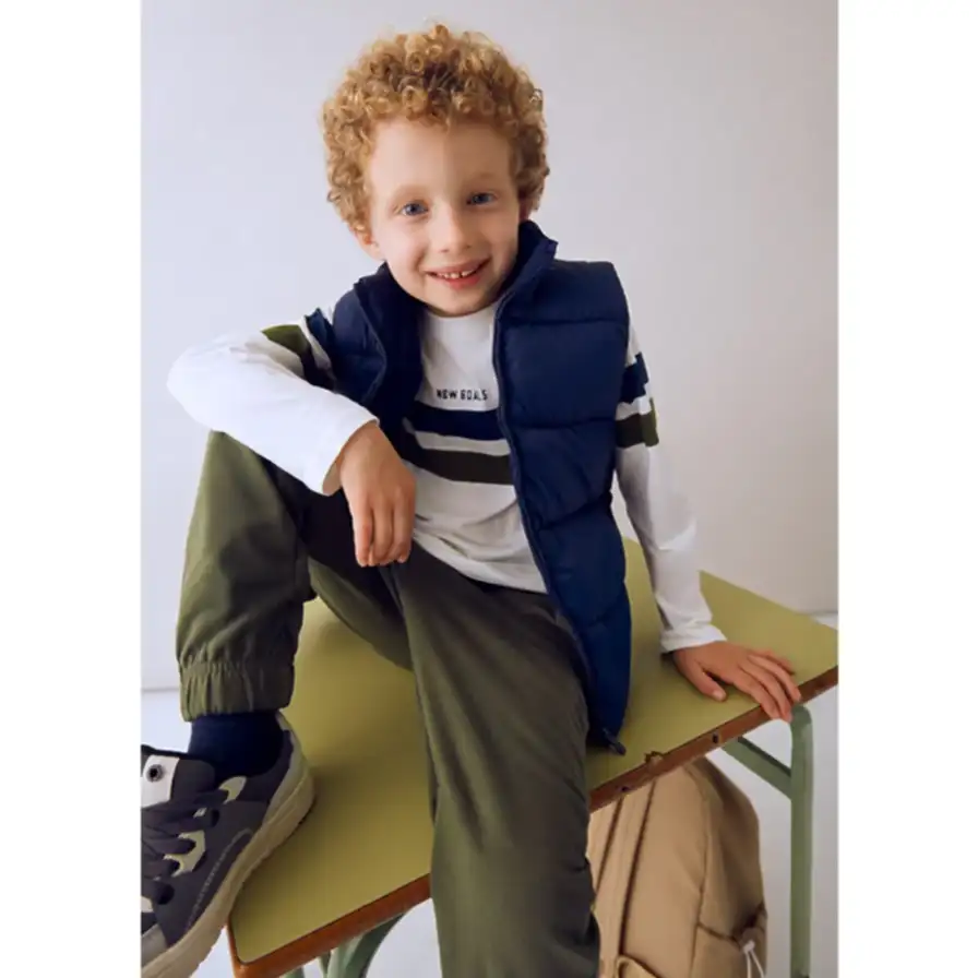 Mayoral Kışlık Erkek Anorak Yelek Sweatshirt Eşofman Set Lacivert