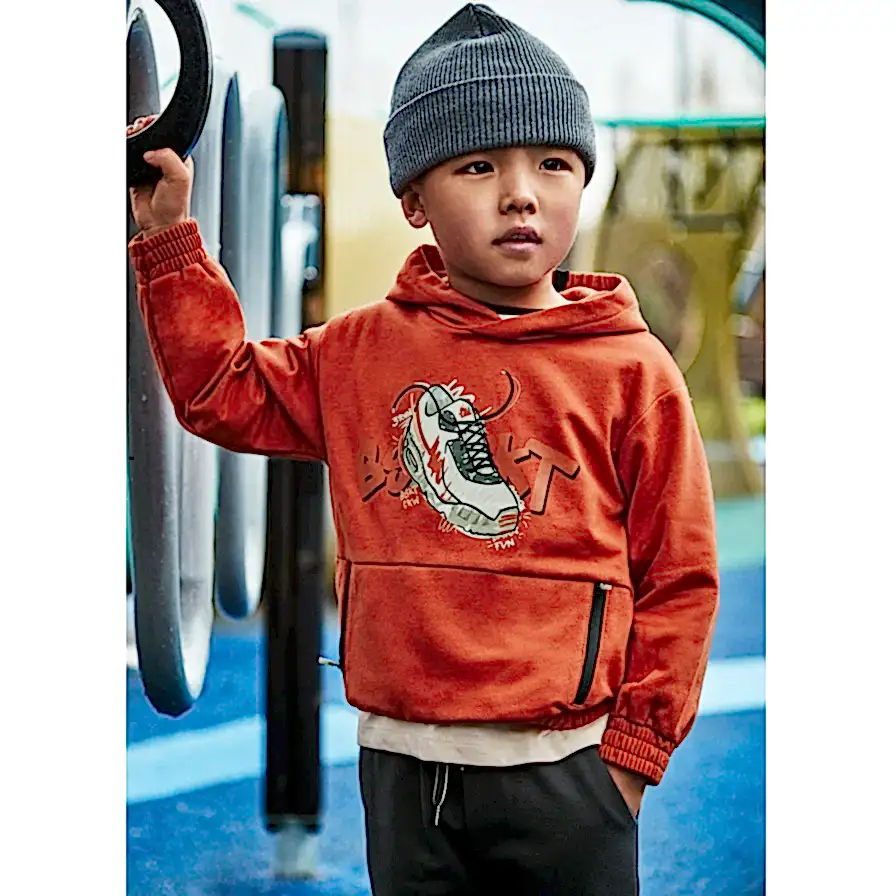 Mayoral Kışlık Erkek Sweatshirt Eşofman Set Turuncu