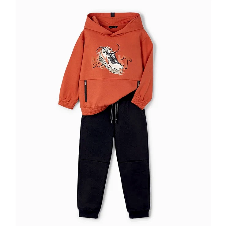 Mayoral Kışlık Erkek Sweatshirt Eşofman Set Turuncu