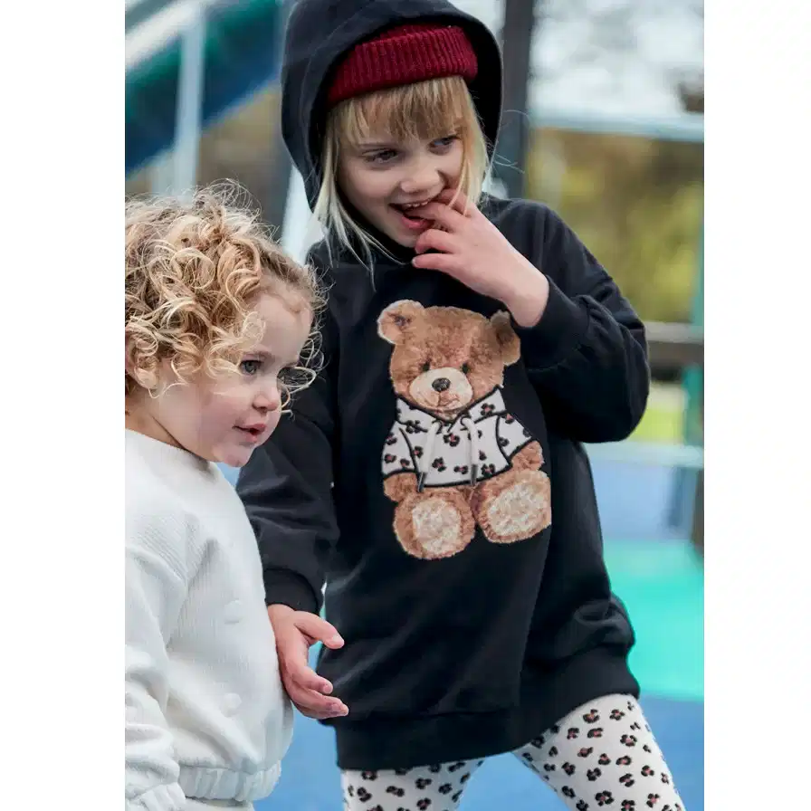 Mayoral Kışlık Kız Kapşonlu Elbise Siyah