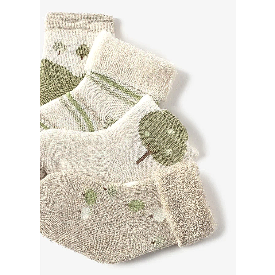 Mayoral Kışlık Erkek Bebek Çorap Dörtlü Set Yeşil