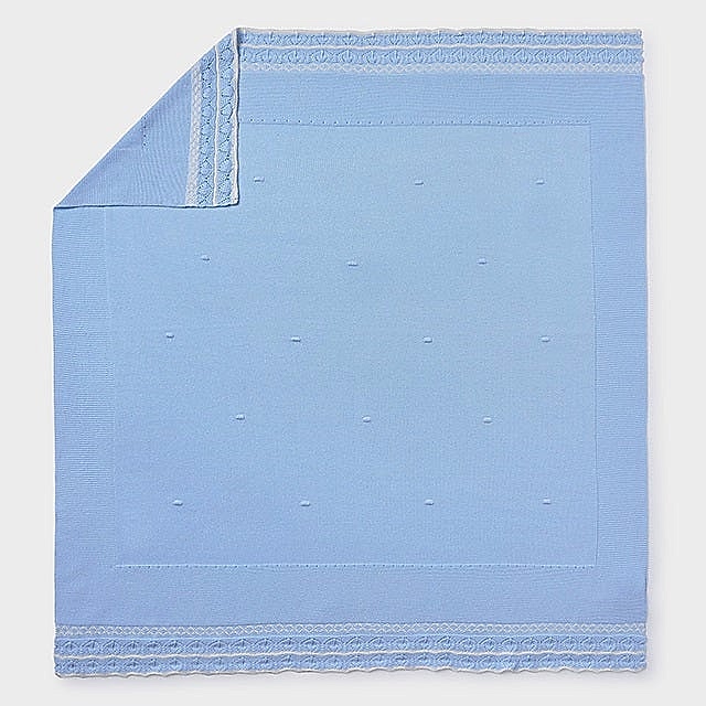 Mayoral Kışlık Bebek Triko Battaniye Mavi