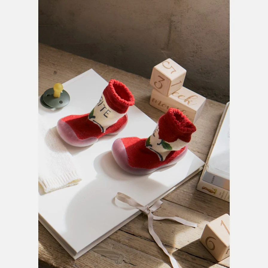 Mayoral Kışlık Kız Bebek Çorap Patik Kırmızı