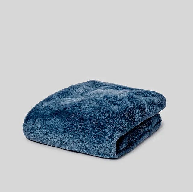 Mayoral Kışlık Bebek Kürklü Battaniye Mavi