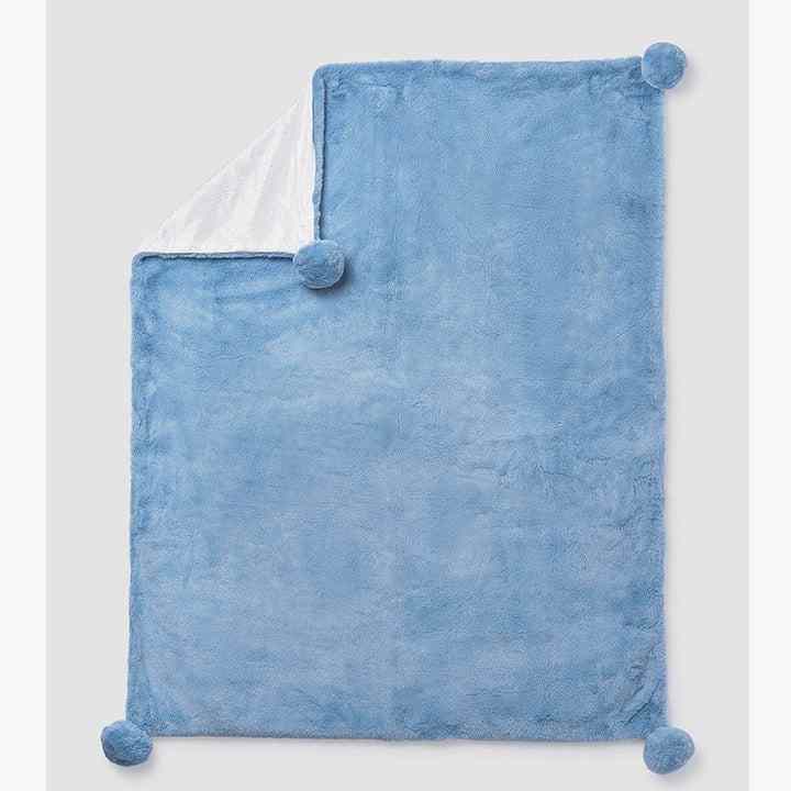 Mayoral Kışlık Bebek Kürklü Battaniye Mavi