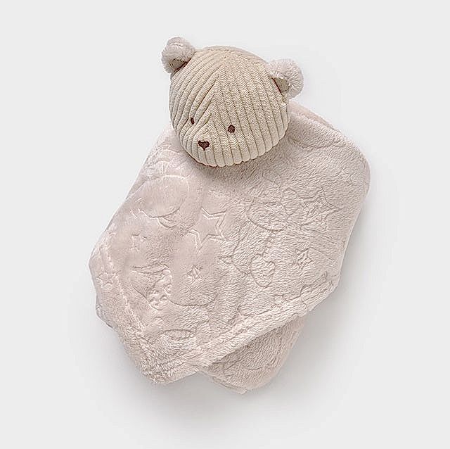 Mayoral Kışlık Bebek Kürklü Battaniye ve Oyuncak Set Bej