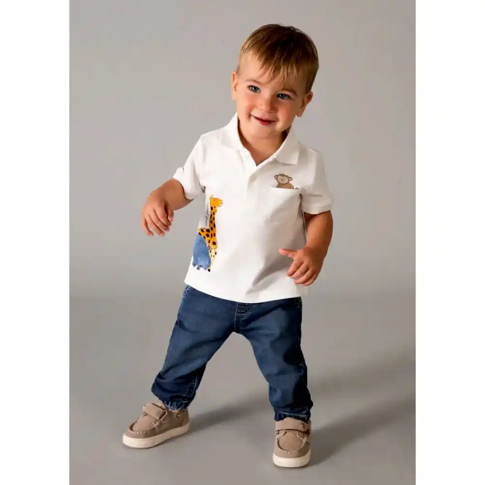 Mayoral Yazlık Erkek Bebek Denim Pantolon Lacivert